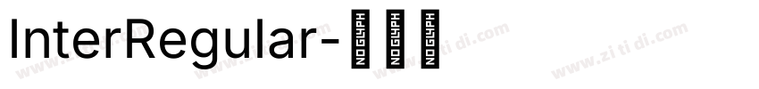InterReguIar字体转换