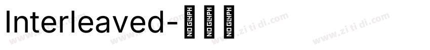 Interleaved字体转换