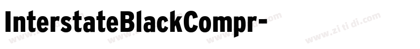 InterstateBlackCompr字体转换