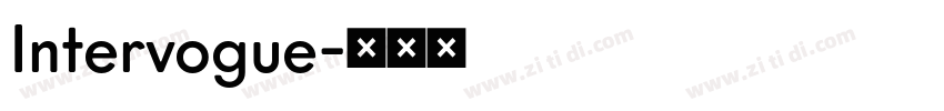 Intervogue字体转换