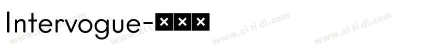 Intervogue字体转换