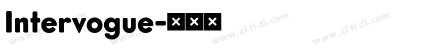 Intervogue字体转换