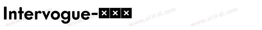 Intervogue字体转换