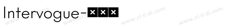 Intervogue字体转换