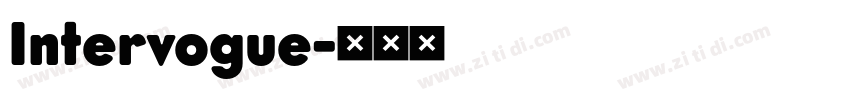 Intervogue字体转换
