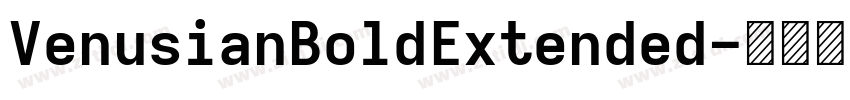 VenusianBoldExtended字体转换