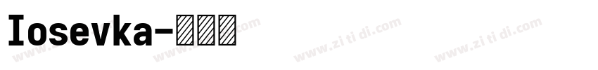 Iosevka字体转换