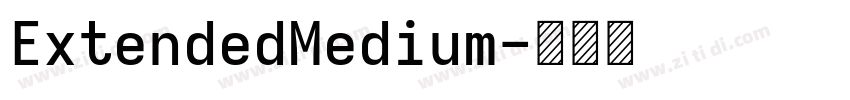 ExtendedMedium字体转换