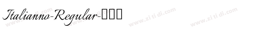 Italianno-Regular字体转换