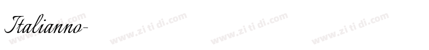 Italianno字体转换
