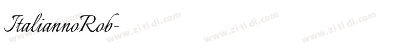 ItaliannoRob字体转换
