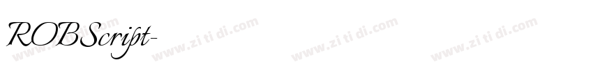 ROBScript字体转换