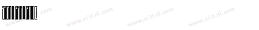 SignatraDEMO字体转换
