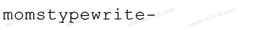 momstypewrite字体转换