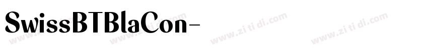 SwissBTBlaCon字体转换 SwissBTBlaCon字体转换