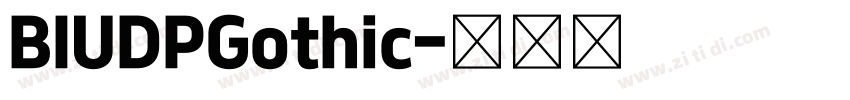 BIUDPGothic字体转换
