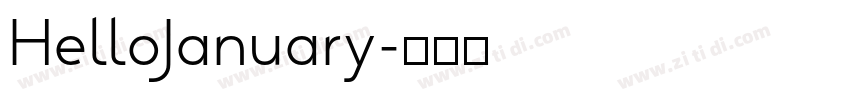 HelloJanuary字体转换