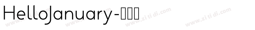 HelloJanuary字体转换