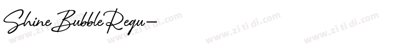 ShineBubbleRegu字体转换