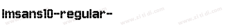 lmsans10-regular字体转换