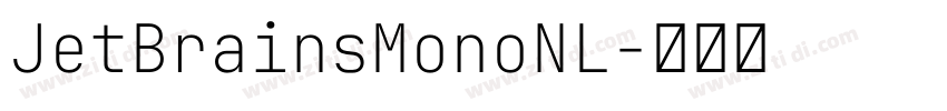 JetBrainsMonoNL字体转换 JetBrainsMonoNL字体转换
