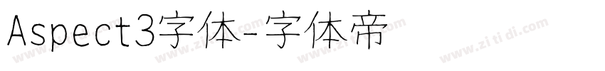 Aspect3字体字体转换