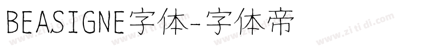BEASIGNE字体字体转换