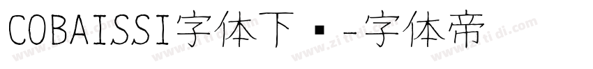 COBAISSI字体下载字体转换