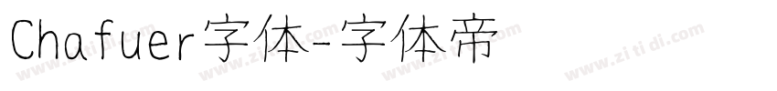 Chafuer字体字体转换
