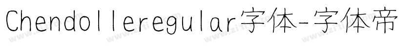 Chendolleregular字体字体转换