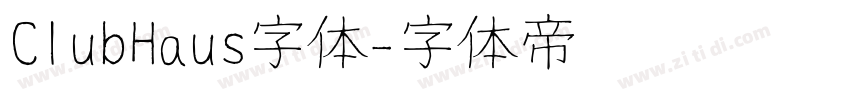 ClubHaus字体字体转换