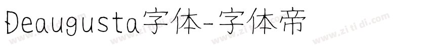 Deaugusta字体字体转换