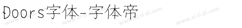 Doors字体字体转换