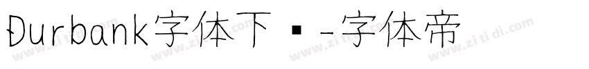 Durbank字体下载字体转换