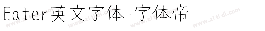 Eater英文字体字体转换