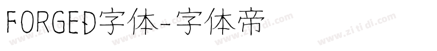 FORGED字体字体转换