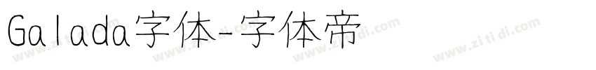 Galada字体字体转换