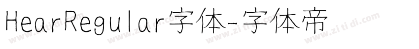 HearRegular字体字体转换
