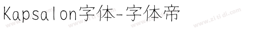Kapsalon字体字体转换