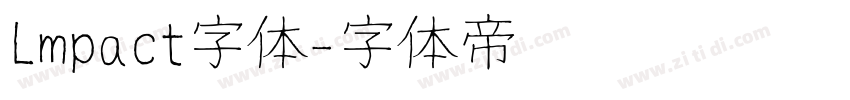 Lmpact字体字体转换