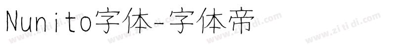 Nunito字体字体转换