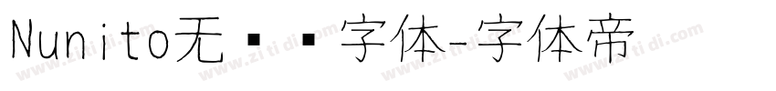 Nunito无衬线字体字体转换