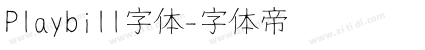 Playbill字体字体转换