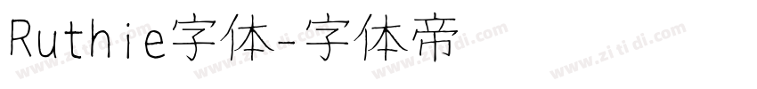 Ruthie字体字体转换