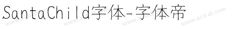 SantaChild字体字体转换