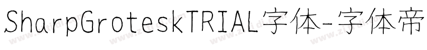 SharpGroteskTRIAL字体字体转换