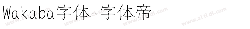 Wakaba字体字体转换