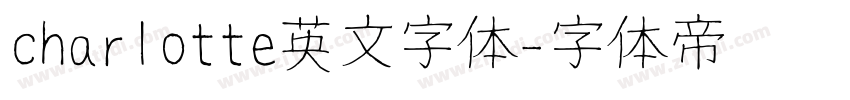 charlotte英文字体字体转换