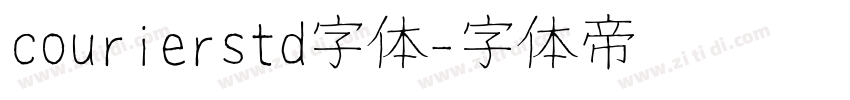 courierstd字体字体转换