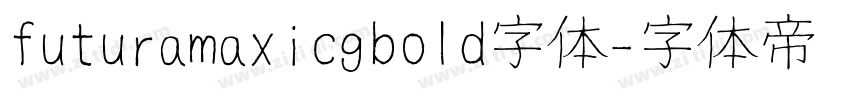 futuramaxicgbold字体字体转换